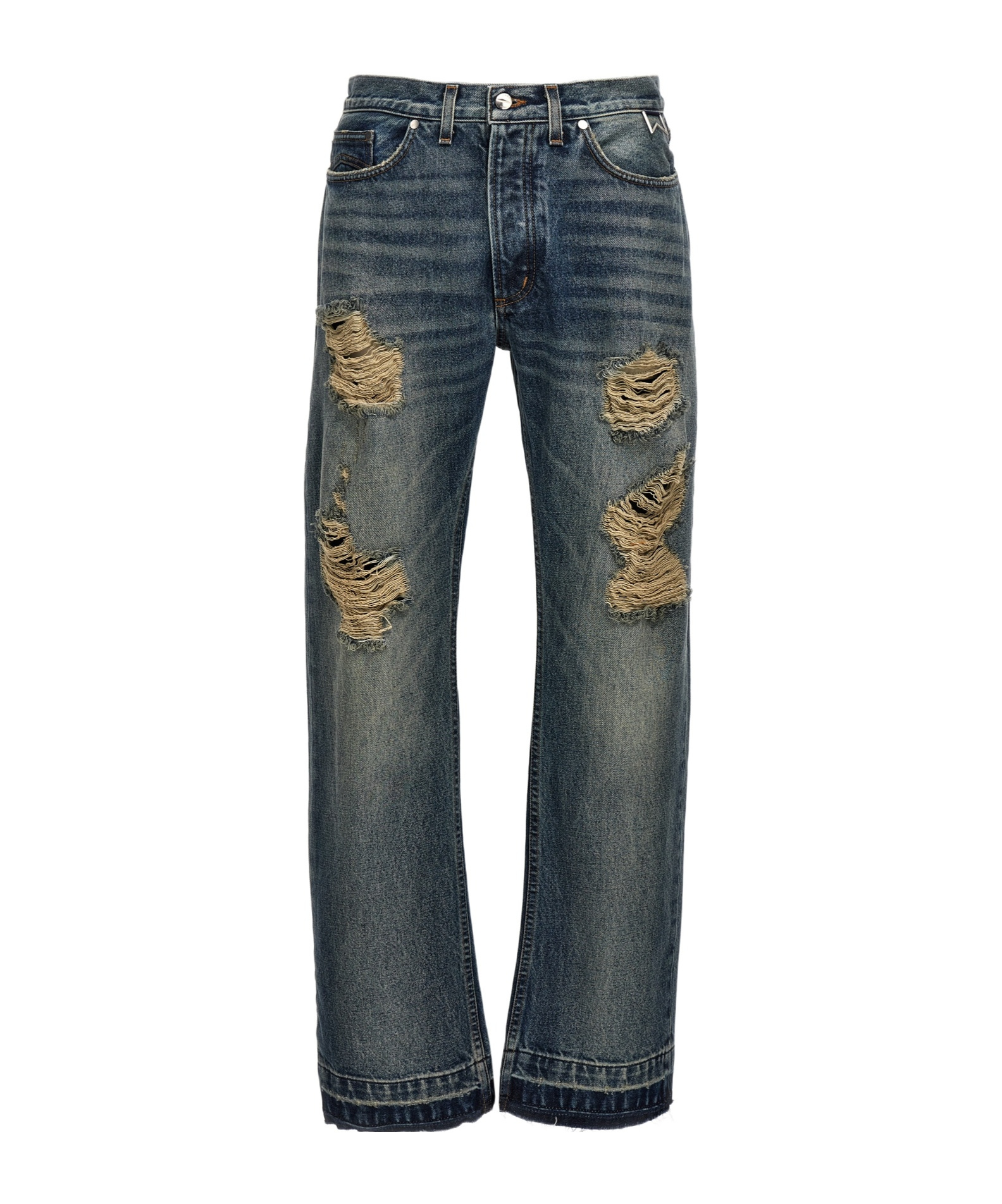 Rhude Beach Bum Loose-fit Jeans In Black