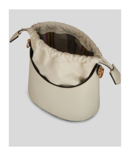 Etro Mini Saturno Leather Shoulder Bag In Nude