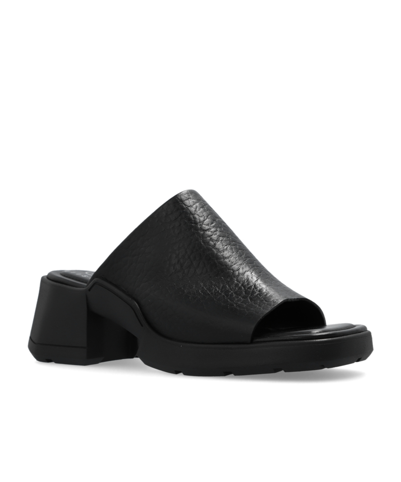 Miista Square-headed High-heeled Sandals In Black