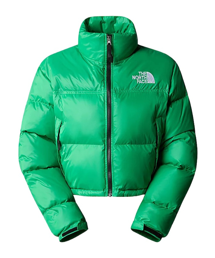 The North Face Nuptse Short Jacket In Green