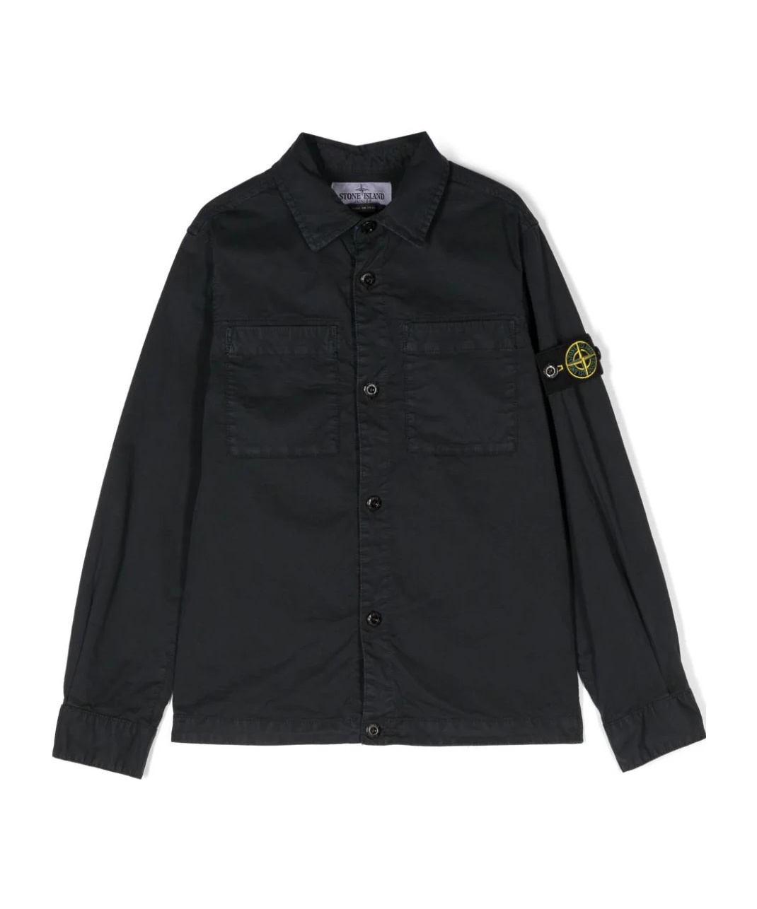 Stone Island Compass-motif Cotton Sweatshirt In Blue