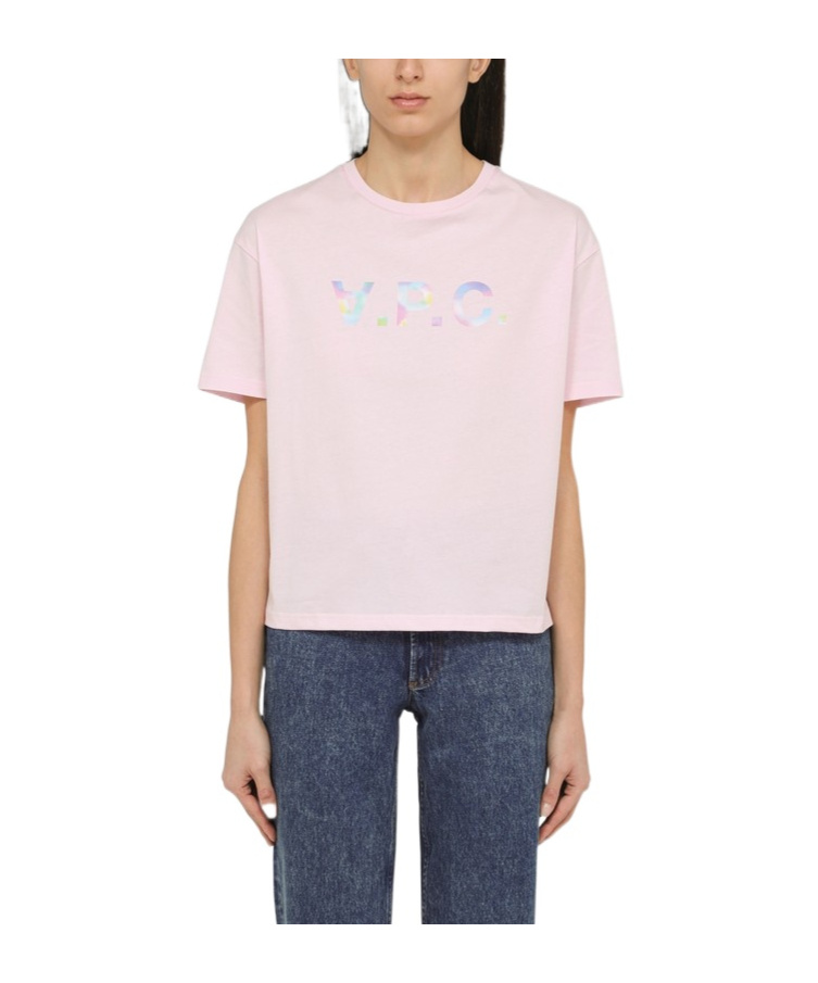 Shop Apc Ana Cotton T-shirt In Pink