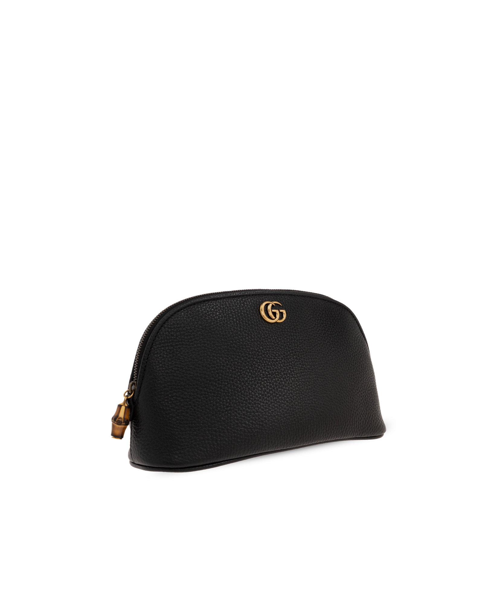Gucci Double G-plaque Make-up Bag In Black