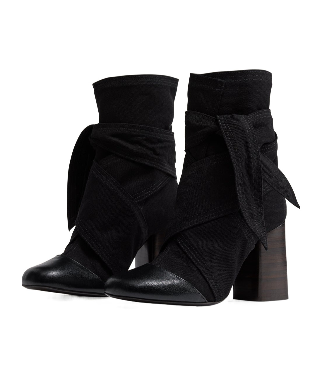 Lemaire Wrapped 90mm Boots In Black