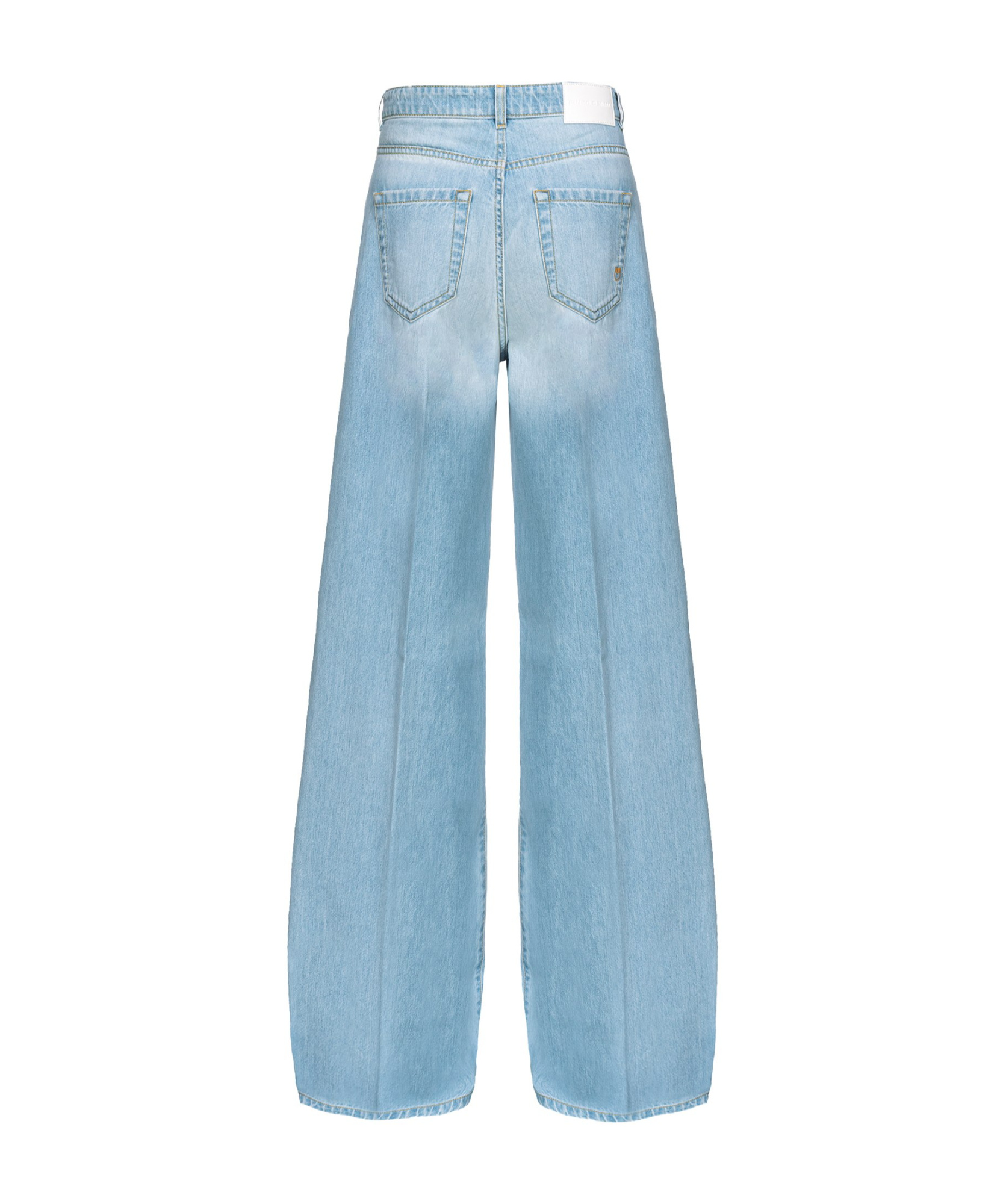 Pinko Mid-rise Wide-leg Jeans In Blue