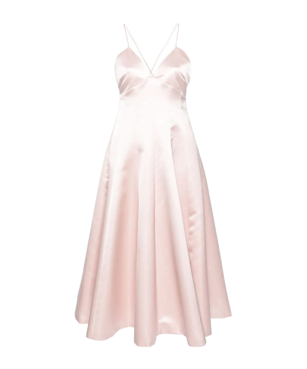 Shop Philosophy Di Lorenzo Serafini V-neck Suspender Dress In Pink