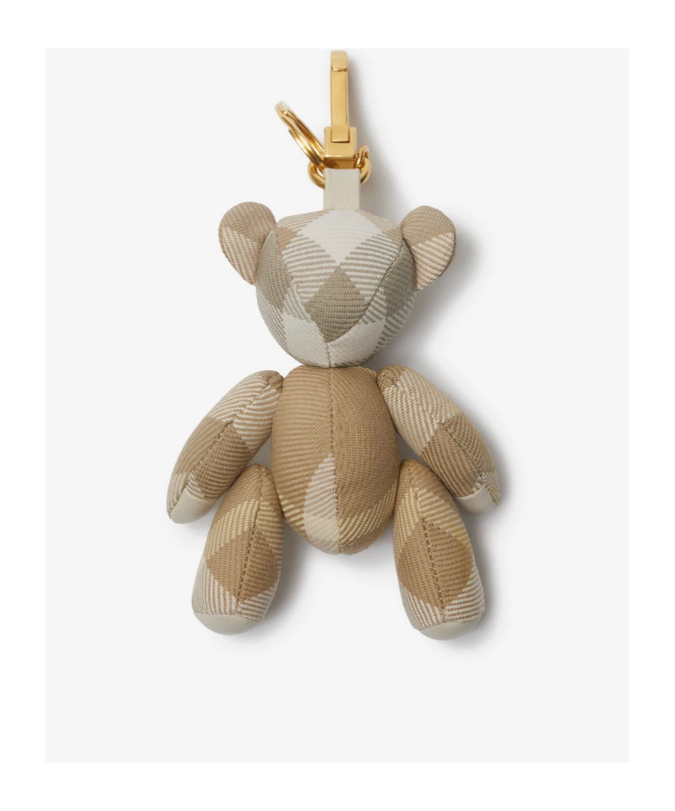 Burberry Thomas Bear Charm In Nude