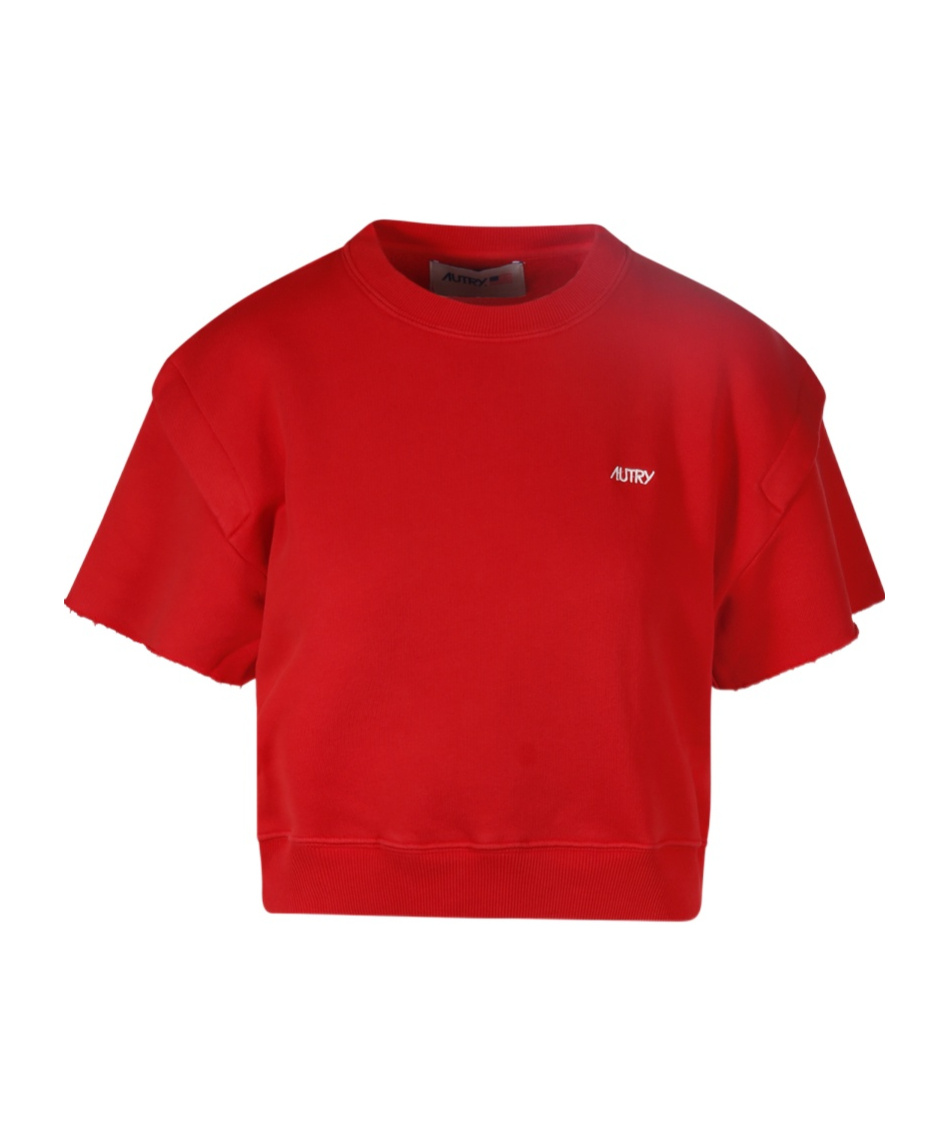 Autry Boxy Fit Swearshirt In Red