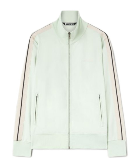 Palm Angels Classic Logo Tech Zip Track Jacket In White