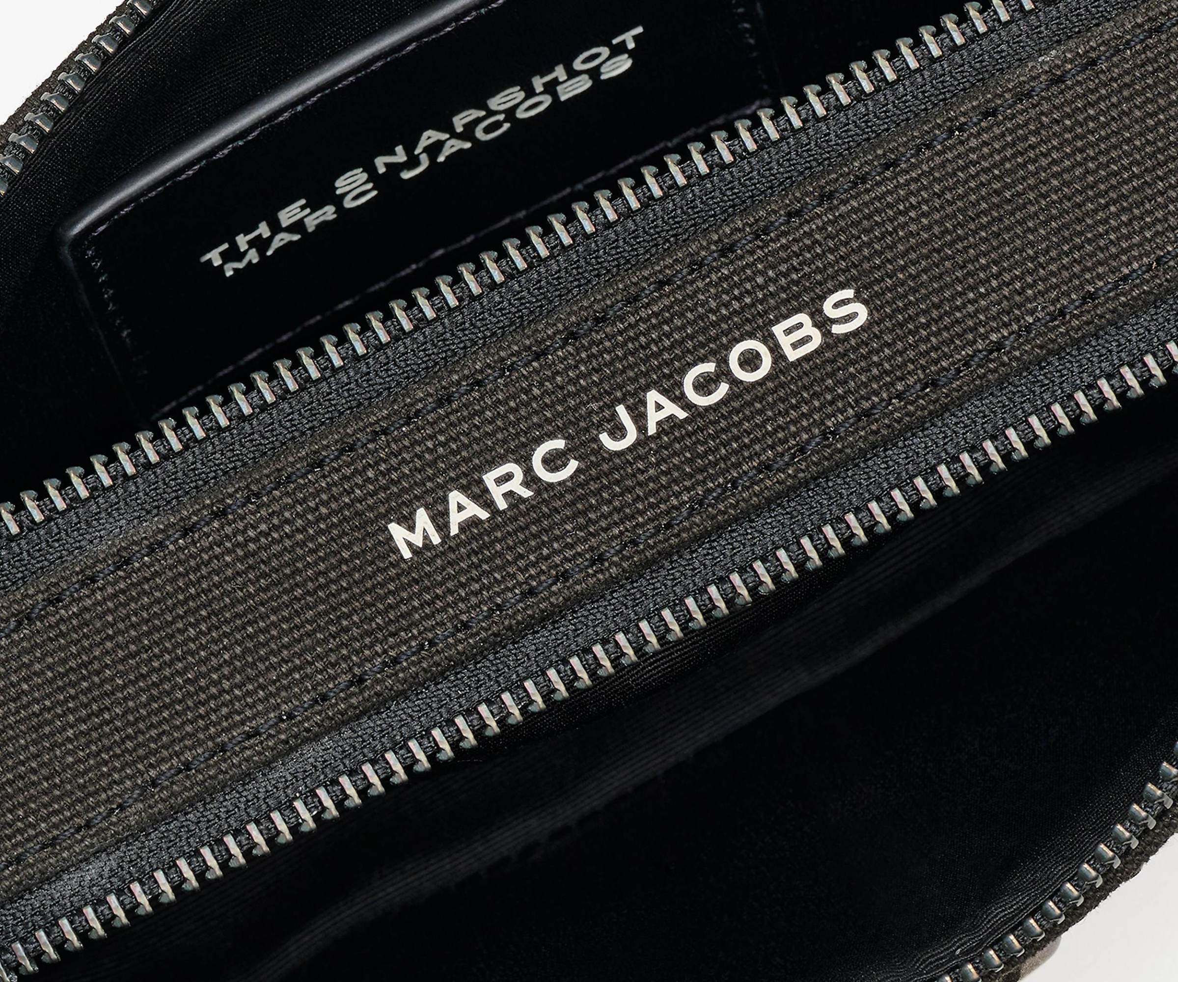 Marc Jacobs The Snapshot Crystal Embellished Camera Bag In Black