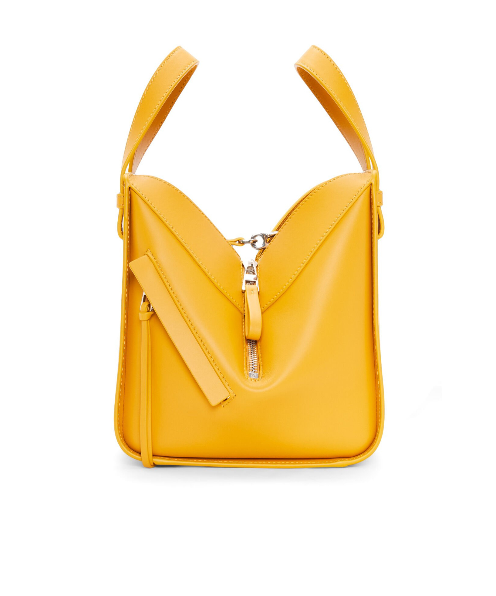 Loewe Compact Hammock Bag In Satin Calfskin In Yellow