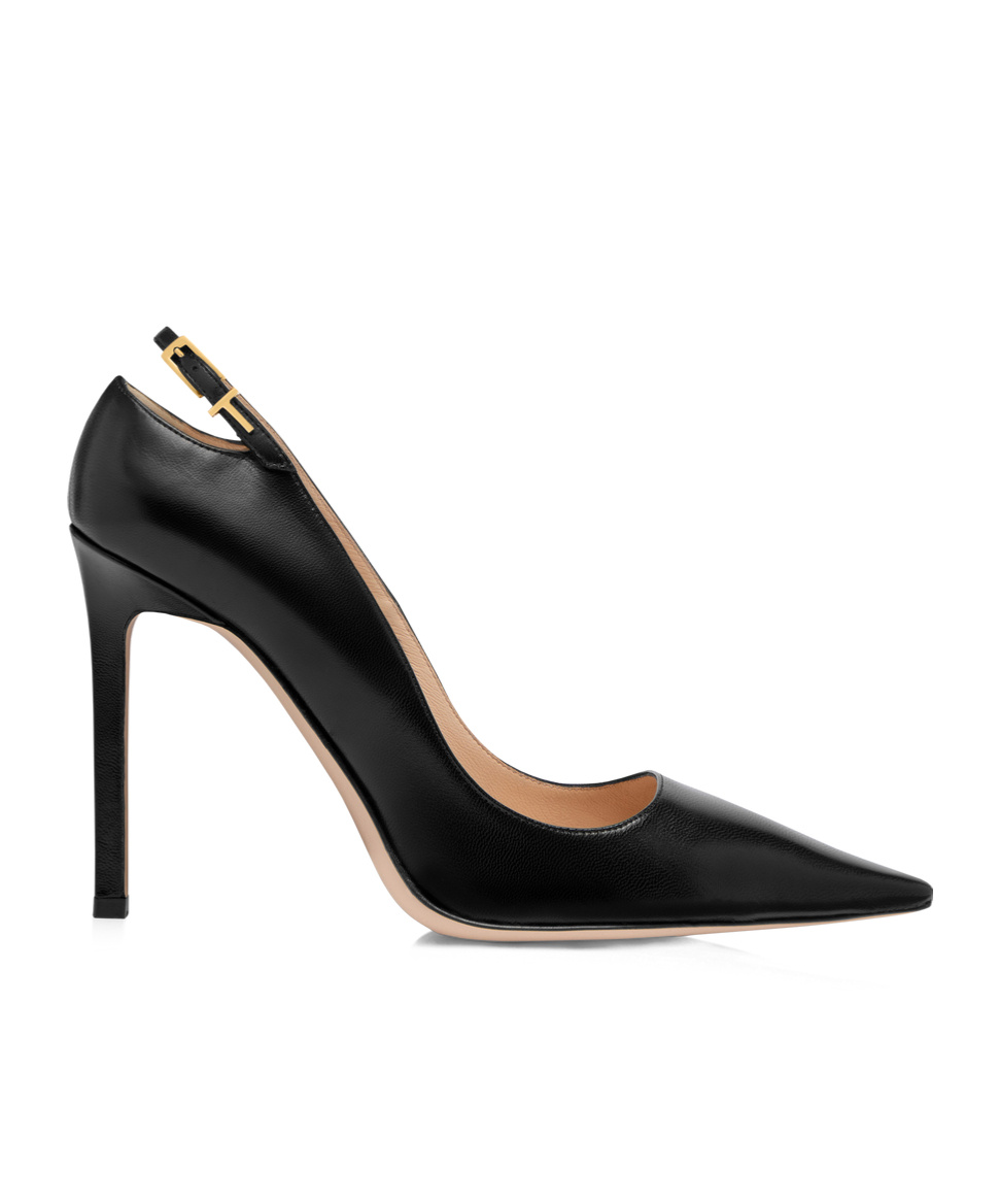 Tom Ford Angelina Leather Pumps In Black