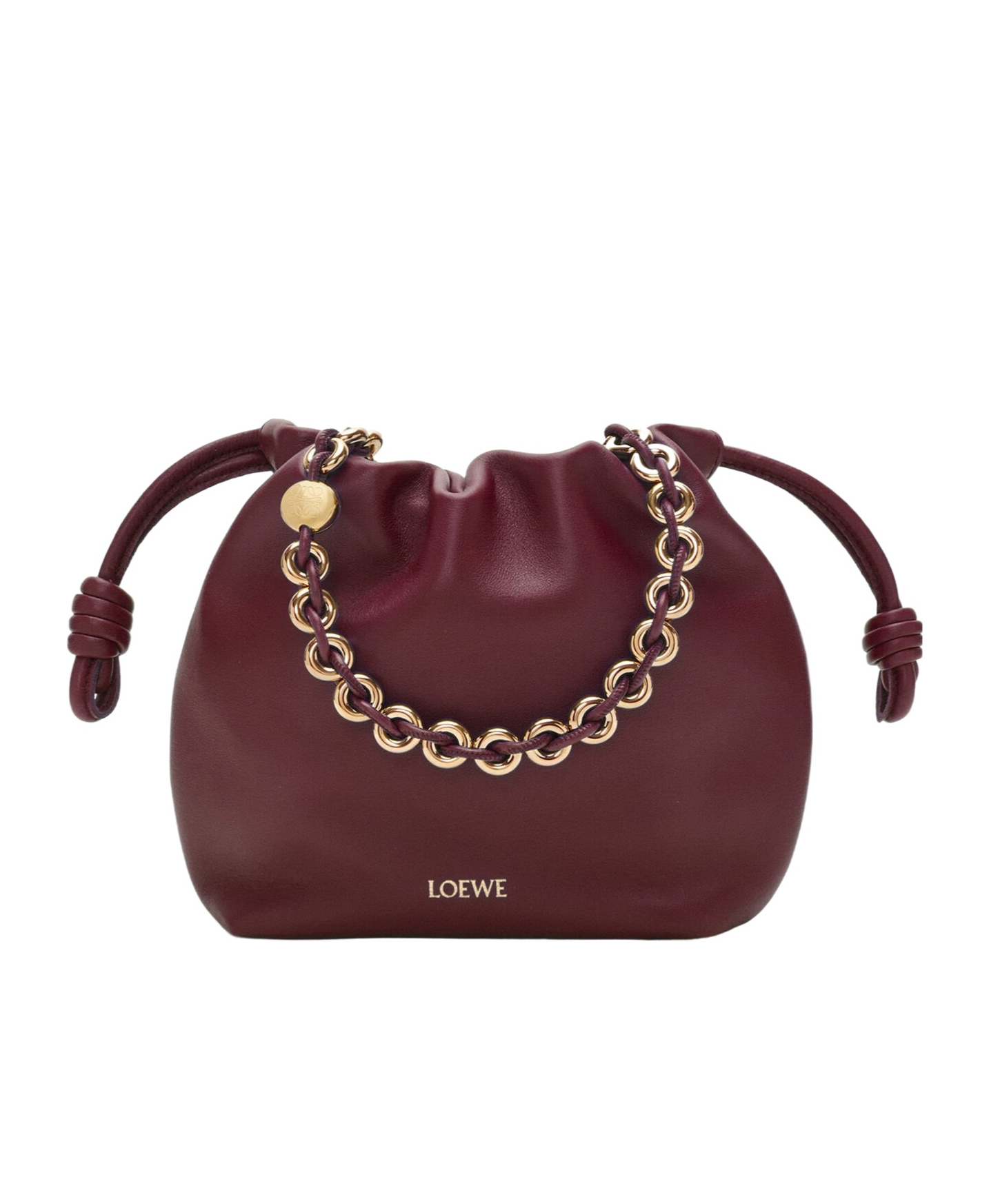 Loewe Mini Flamenco Purse Bag In Mellow Nappa Lambskin In Red