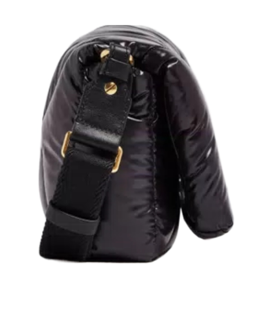 Shop Moncler Puf Mini Cross Body Bag In Black