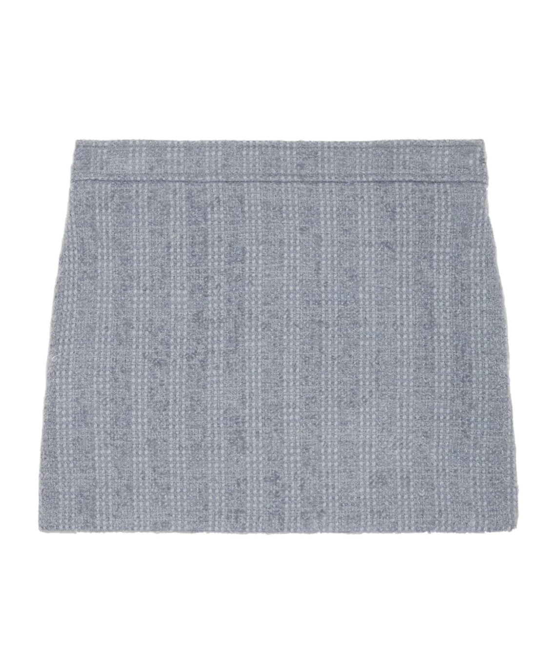 Gucci Mid-rise Tweed Miniskirt In Blue