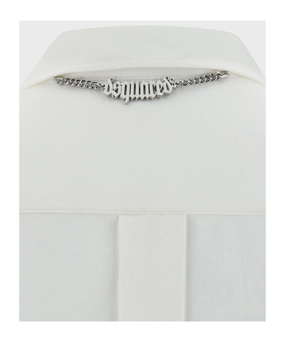 Dsquared2 Pointed-collar Shirt In White
