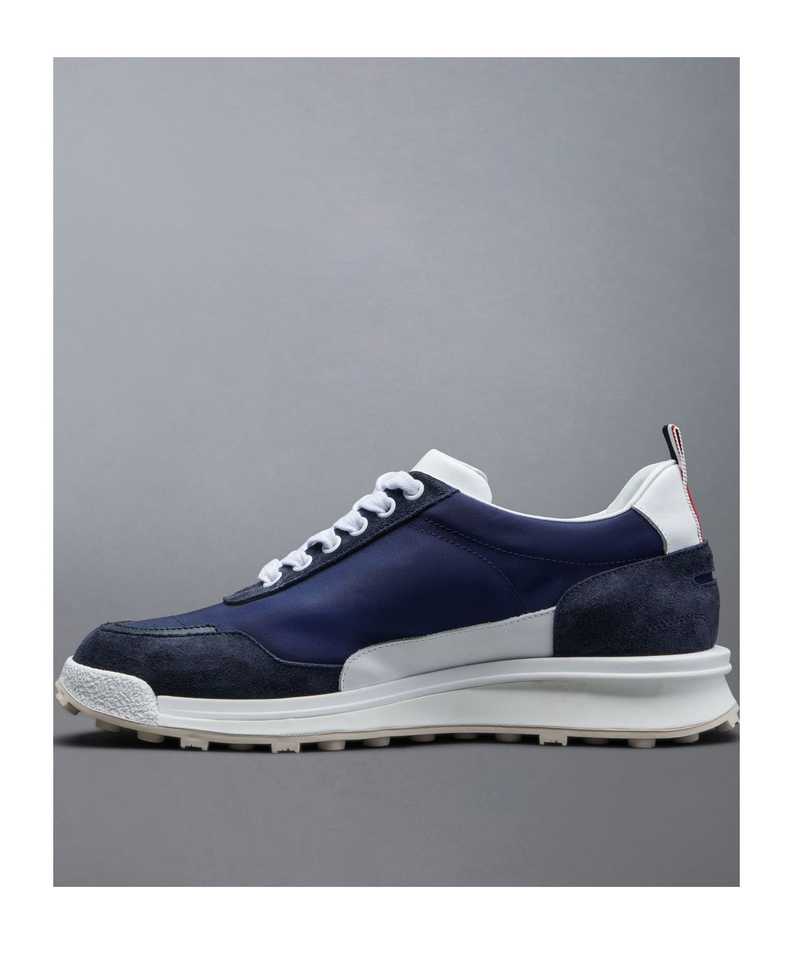 Thom Browne Houndstooth-pattern Penny-slot Loafers In Black