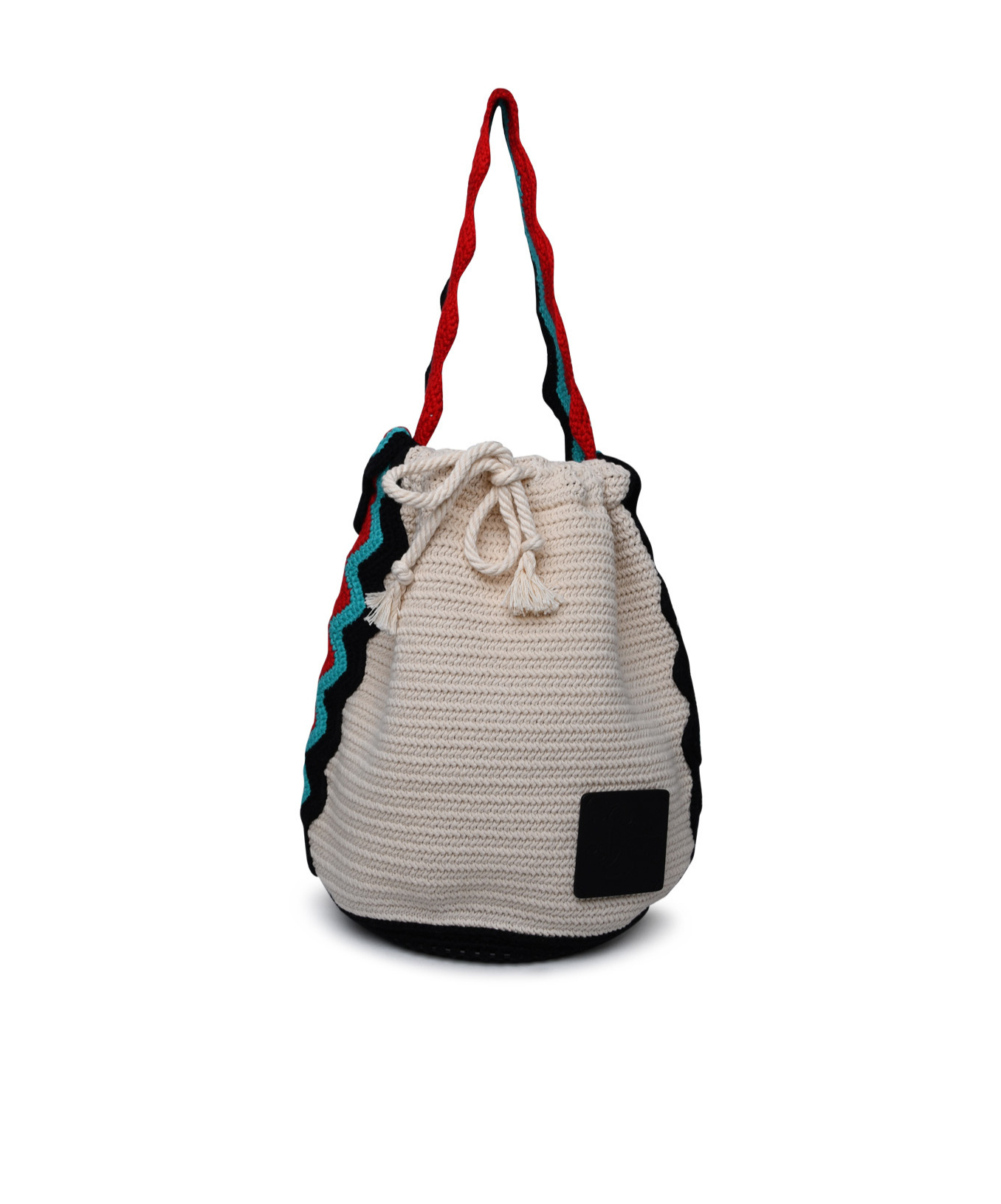 Jil Sander White Fabric Bag Woman In Gray