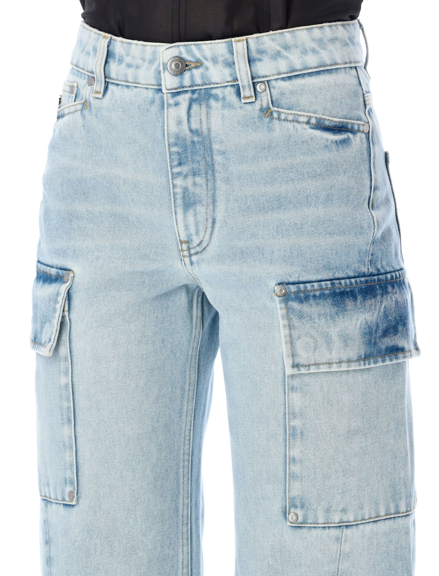Stella Mccartney Cargo Jeans In Blue