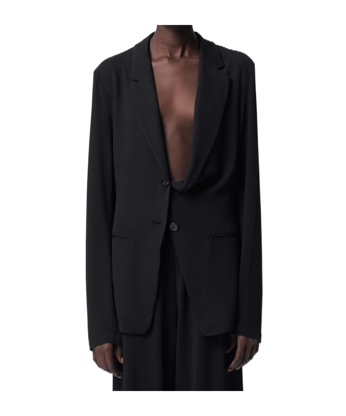 Ann Demeulemeester Nova Light Deconstructed Blazer In Black