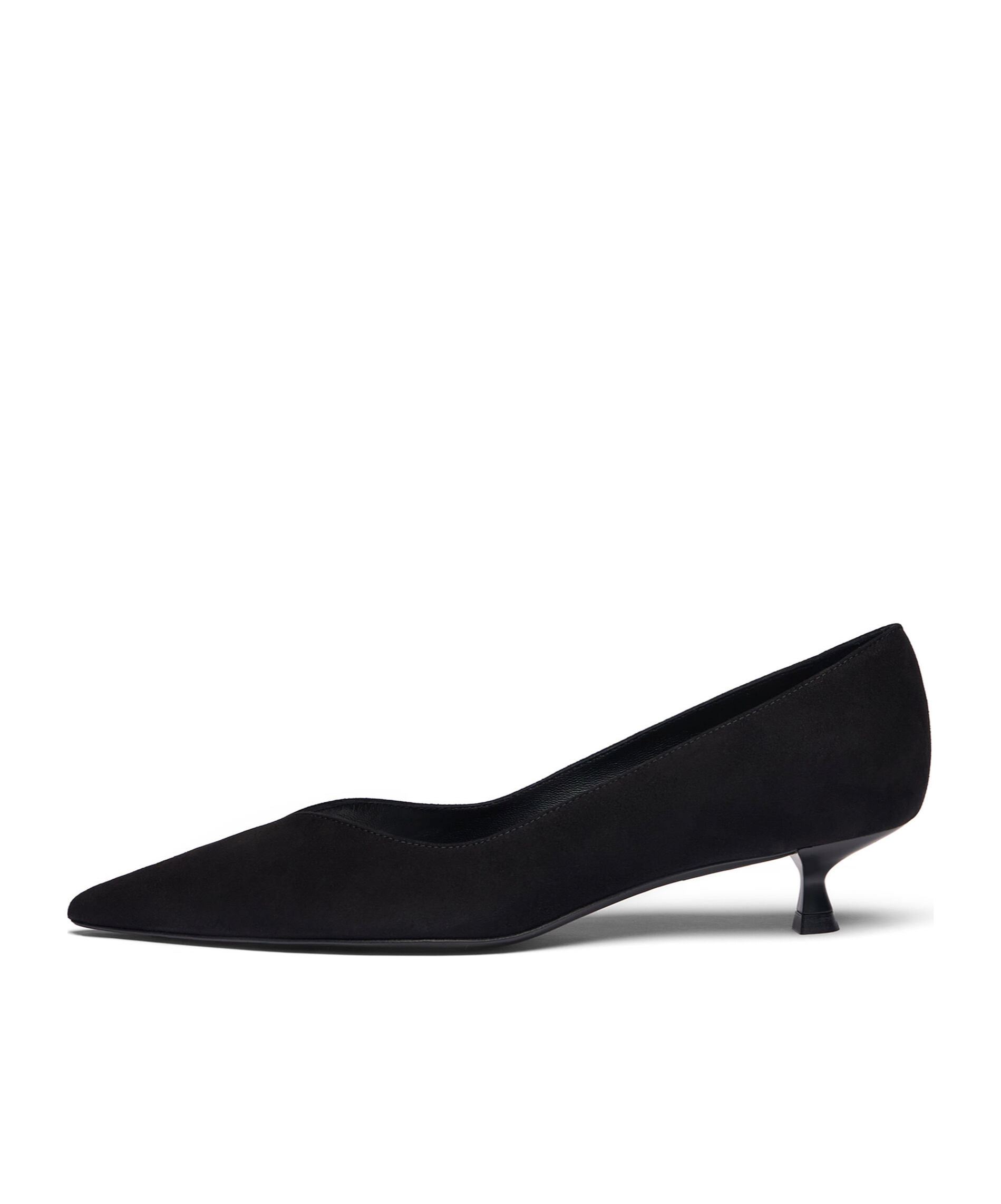 Stuart Weitzman 35mm Eva Suede Pumps In Black