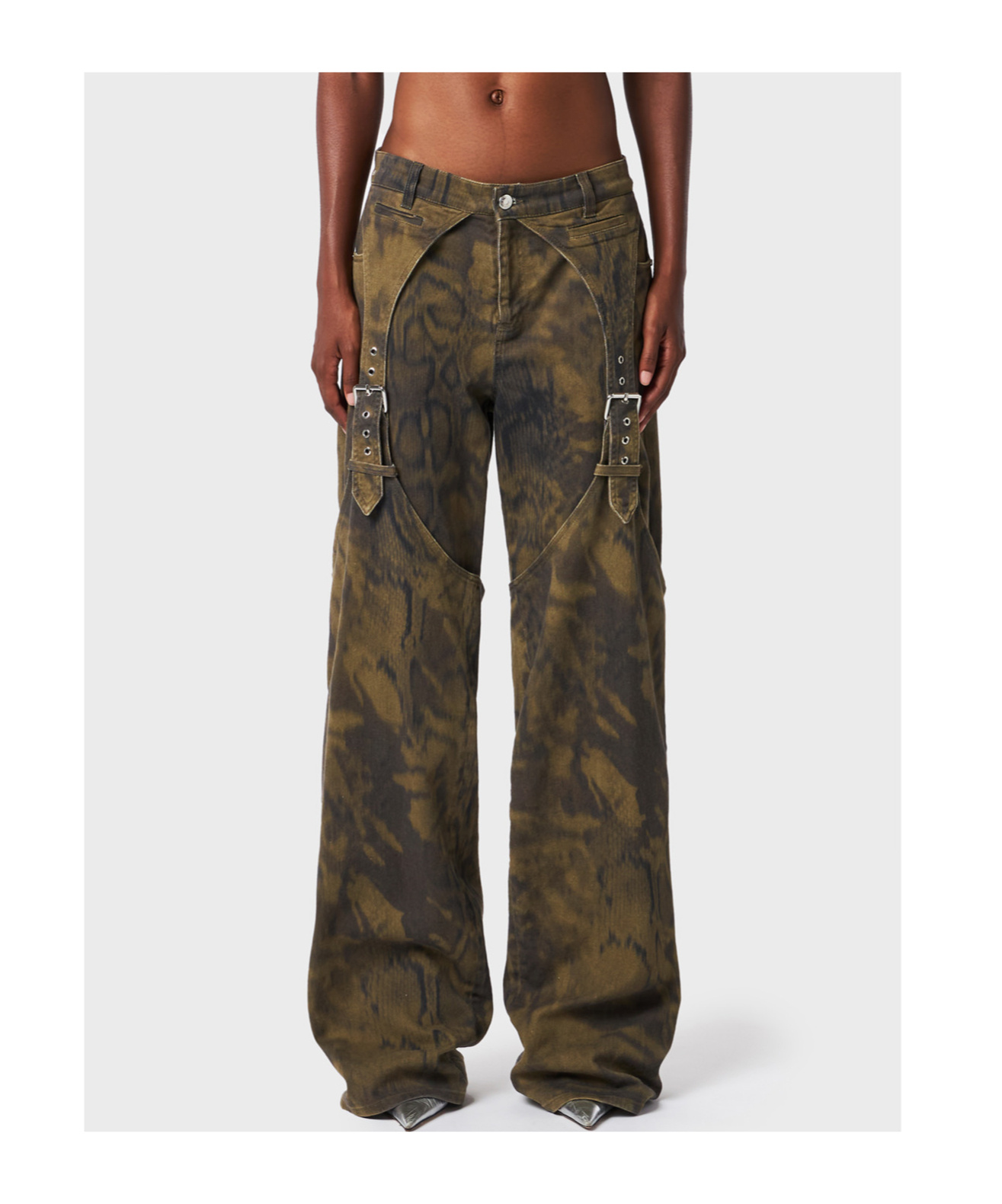 Blumarine Low-rise Boyfriend Jeans In Green