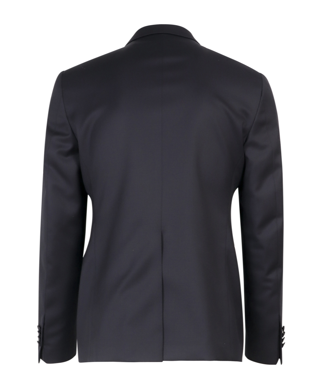 Tagliatore Fitted Double-breasted Suit In Black