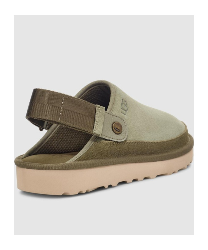 Ugg Goldencoast Suede Clogs In Nude