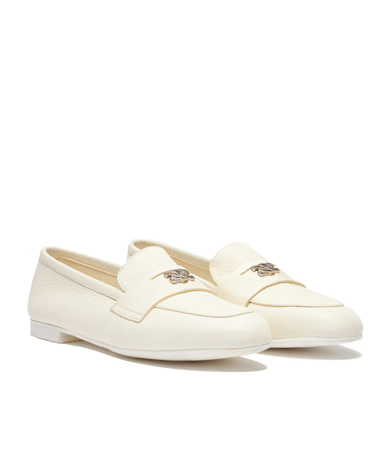 Casadei Woman Loafers Off White Size 6 Leather In White