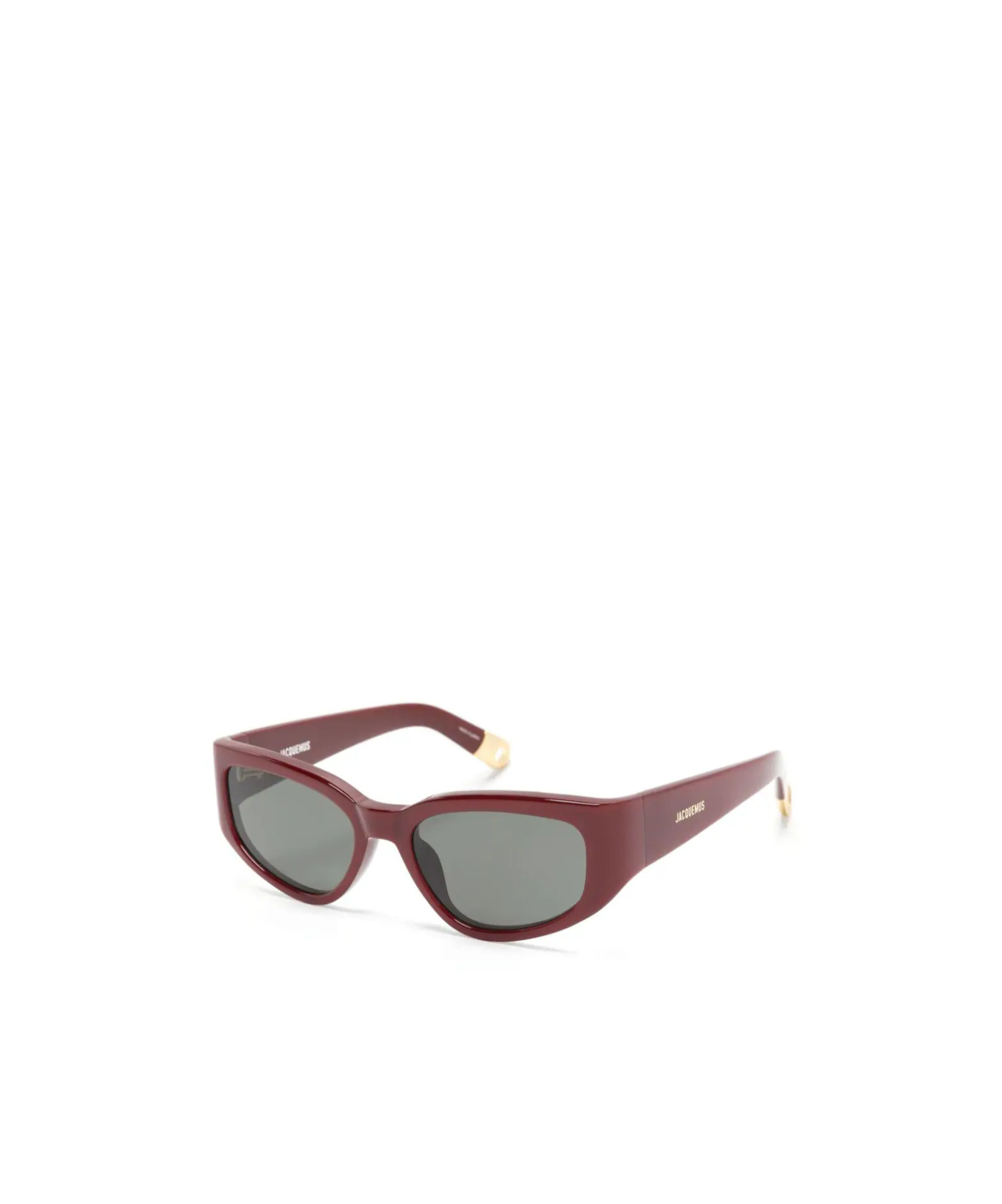 Shop Jacquemus Rectangle-frame Sunglasses In Gray