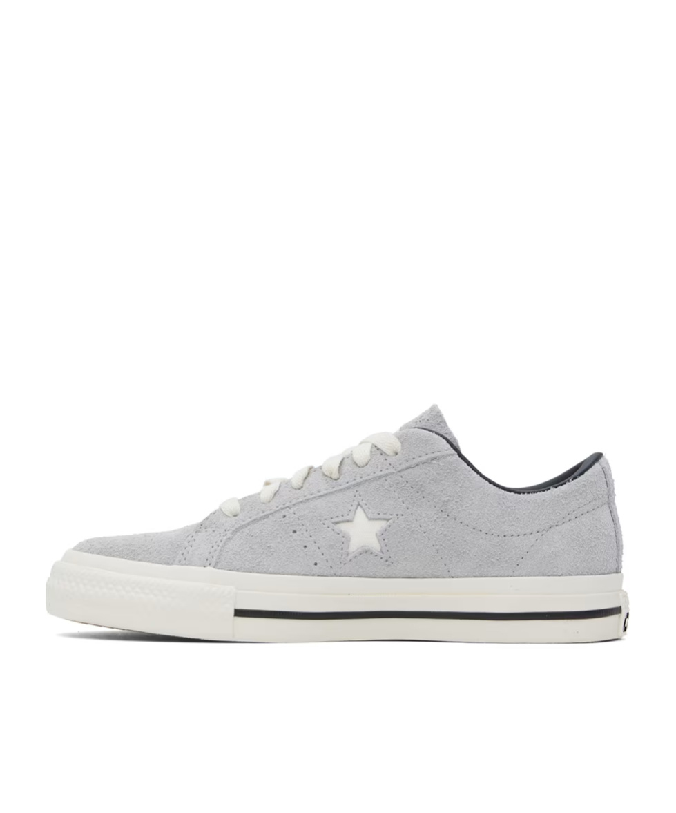 Converse Star Pattern Low Upper Board Shoes In White