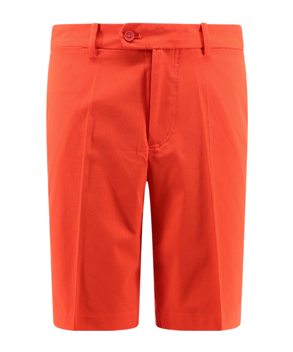 Shop J. Lindeberg J.lindeberg Tailored Shorts In Red