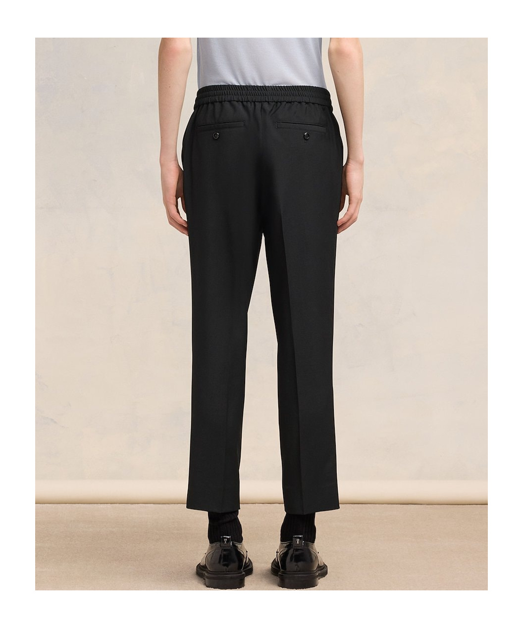 AMI ALEXANDRE MATTIUSSI AMI TAPERED ELASTICATED WAIST PANT