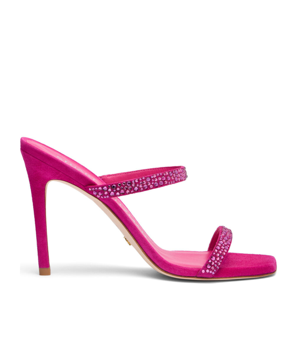 STUART WEITZMAN ALEENA ROYALE CRYSTAL HIGH-HEELED SANDALS