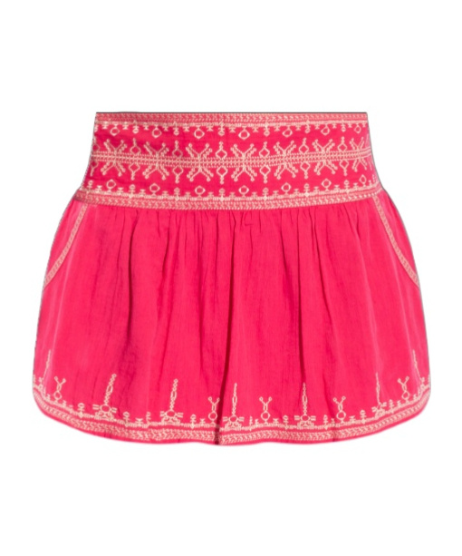Isabel Marant Étoile Side Zipper Skirt In Pink