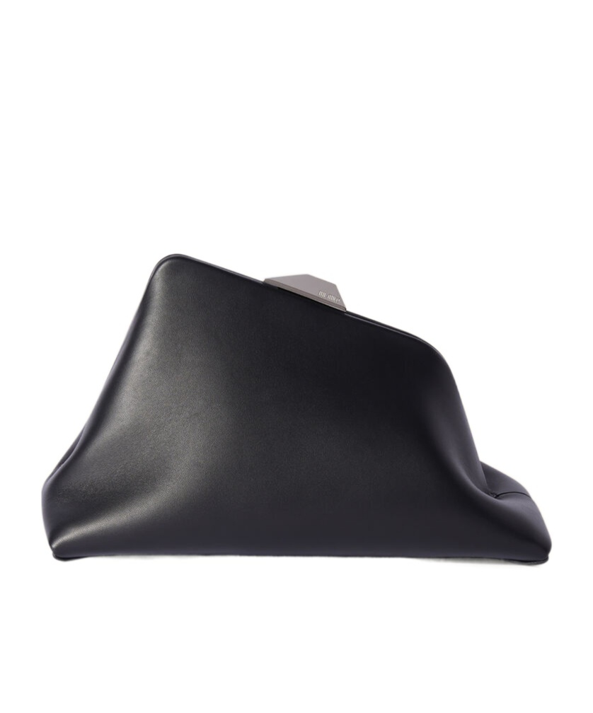 Shop Attico Long Night Clutch Bag In Black