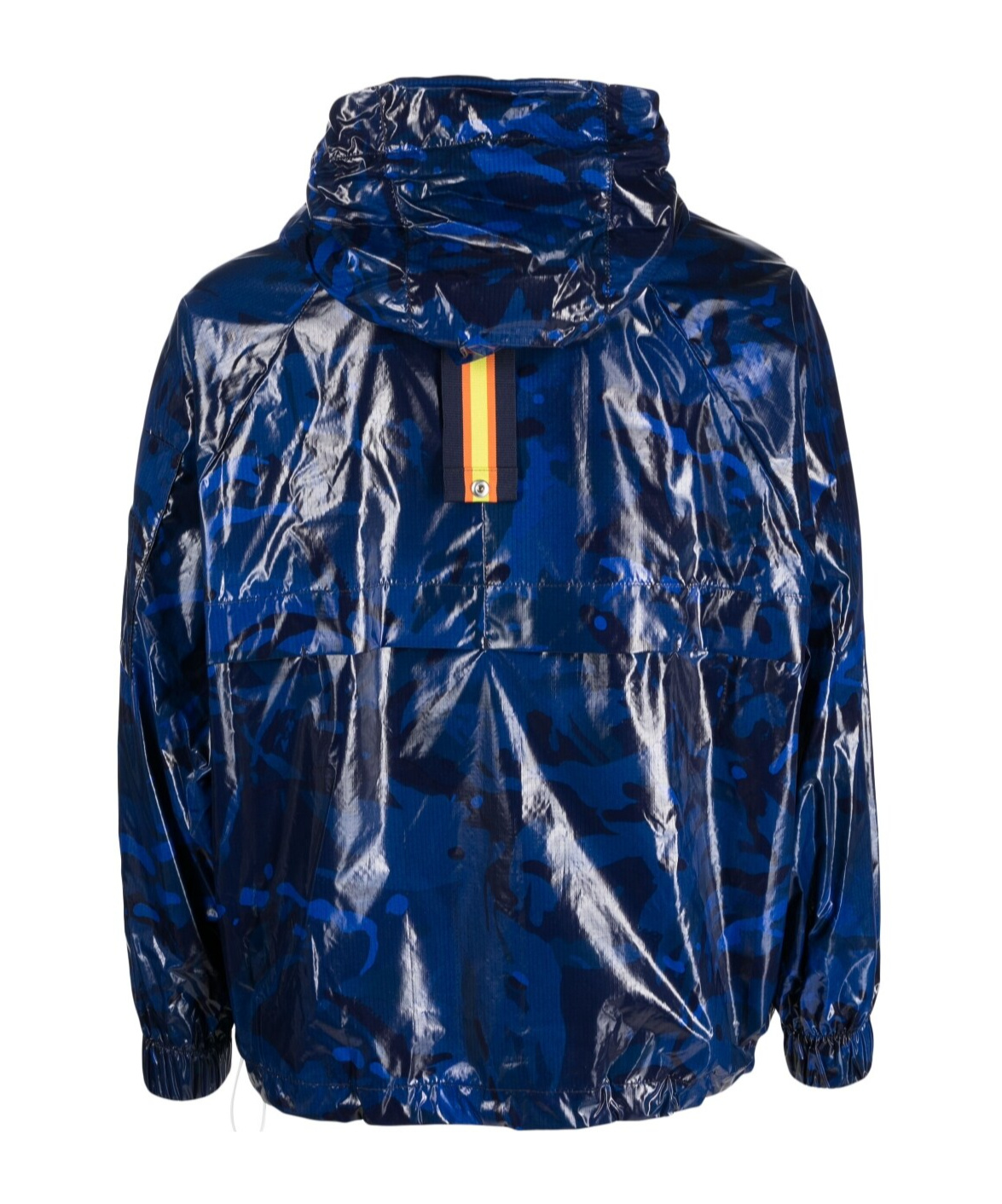 K-way Navy Blue Claudey Hooded Jacket In Blue