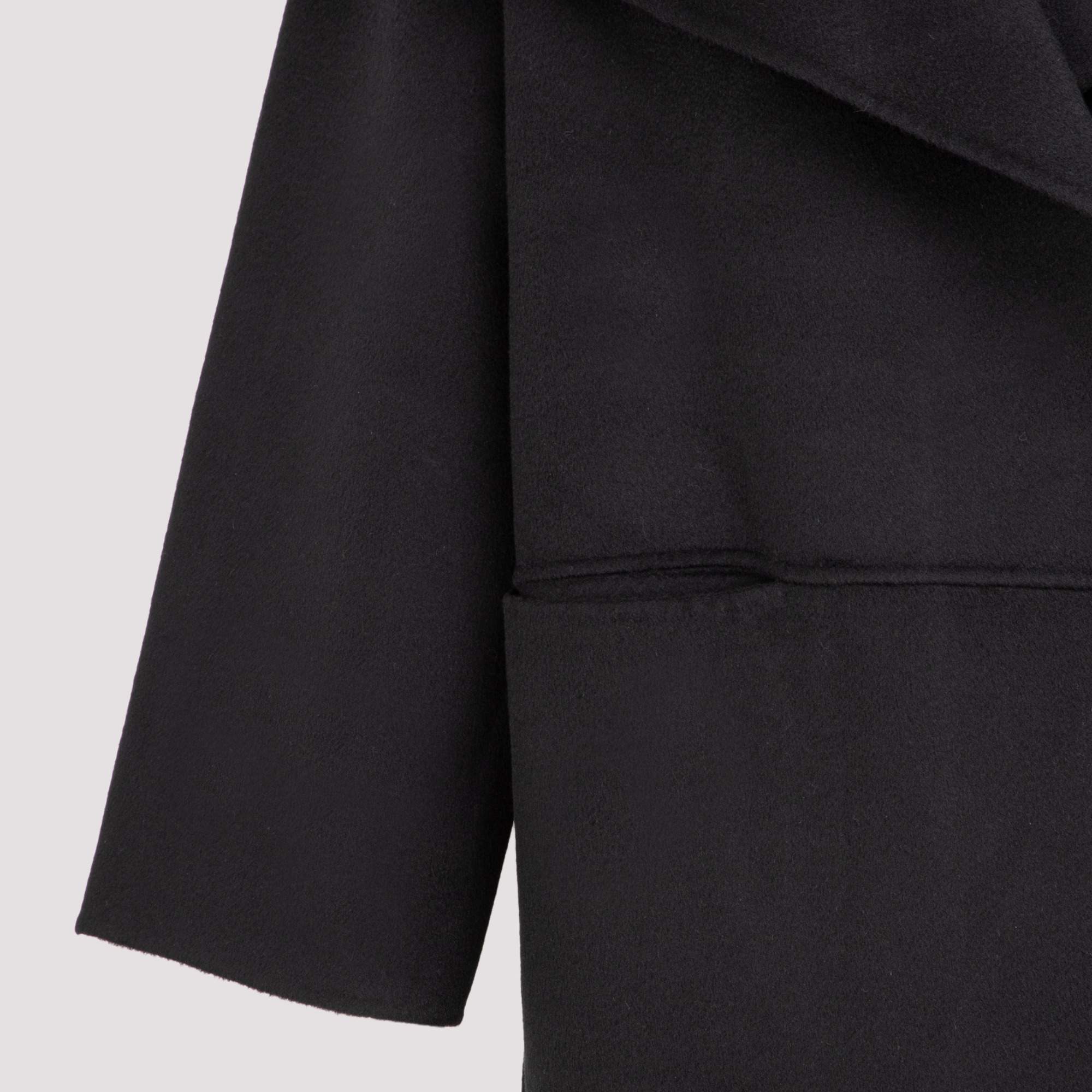 Shop Totême Oversized Wool-cashmere Coat In Black