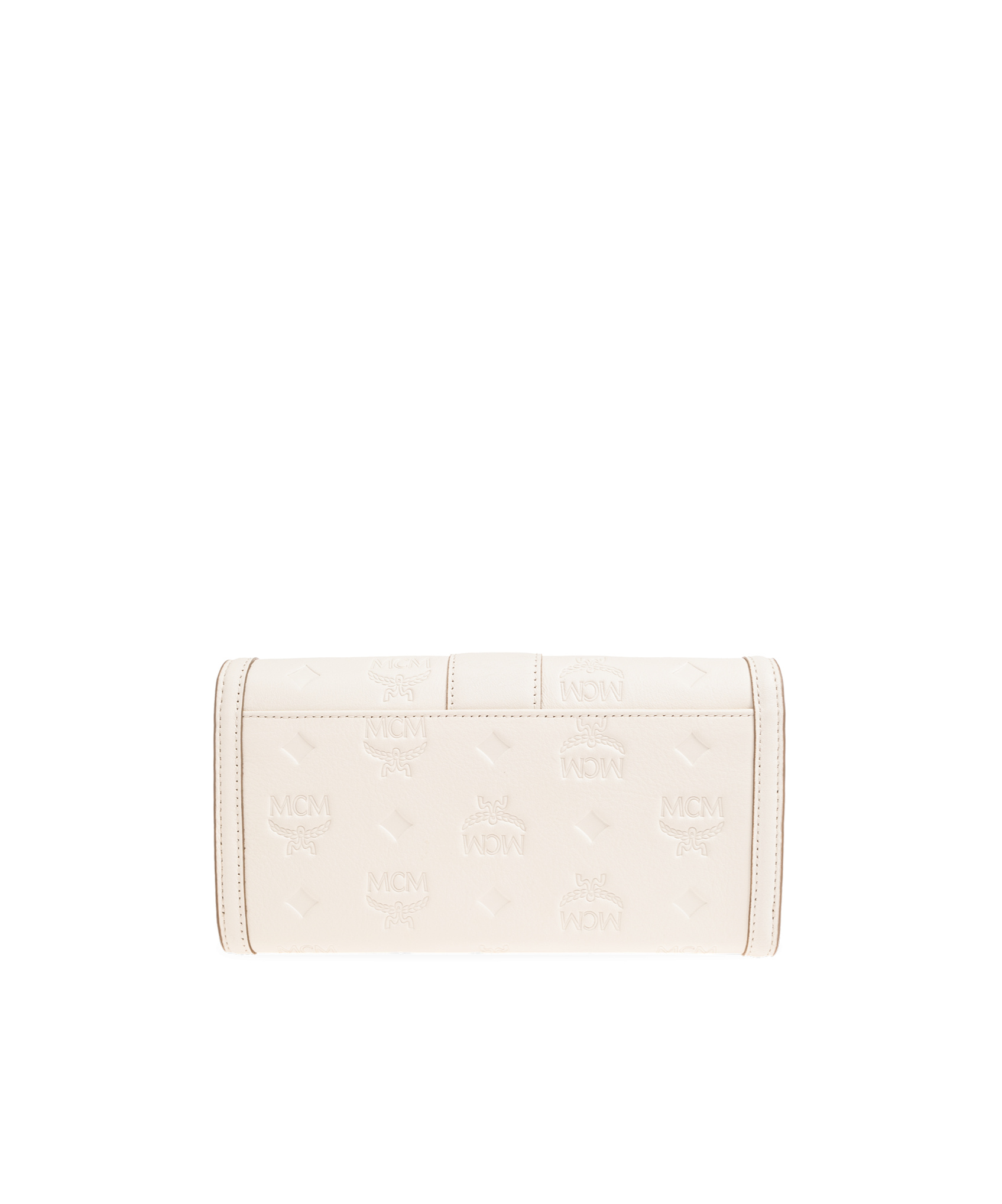 Shop Mcm Logo Wallet In White