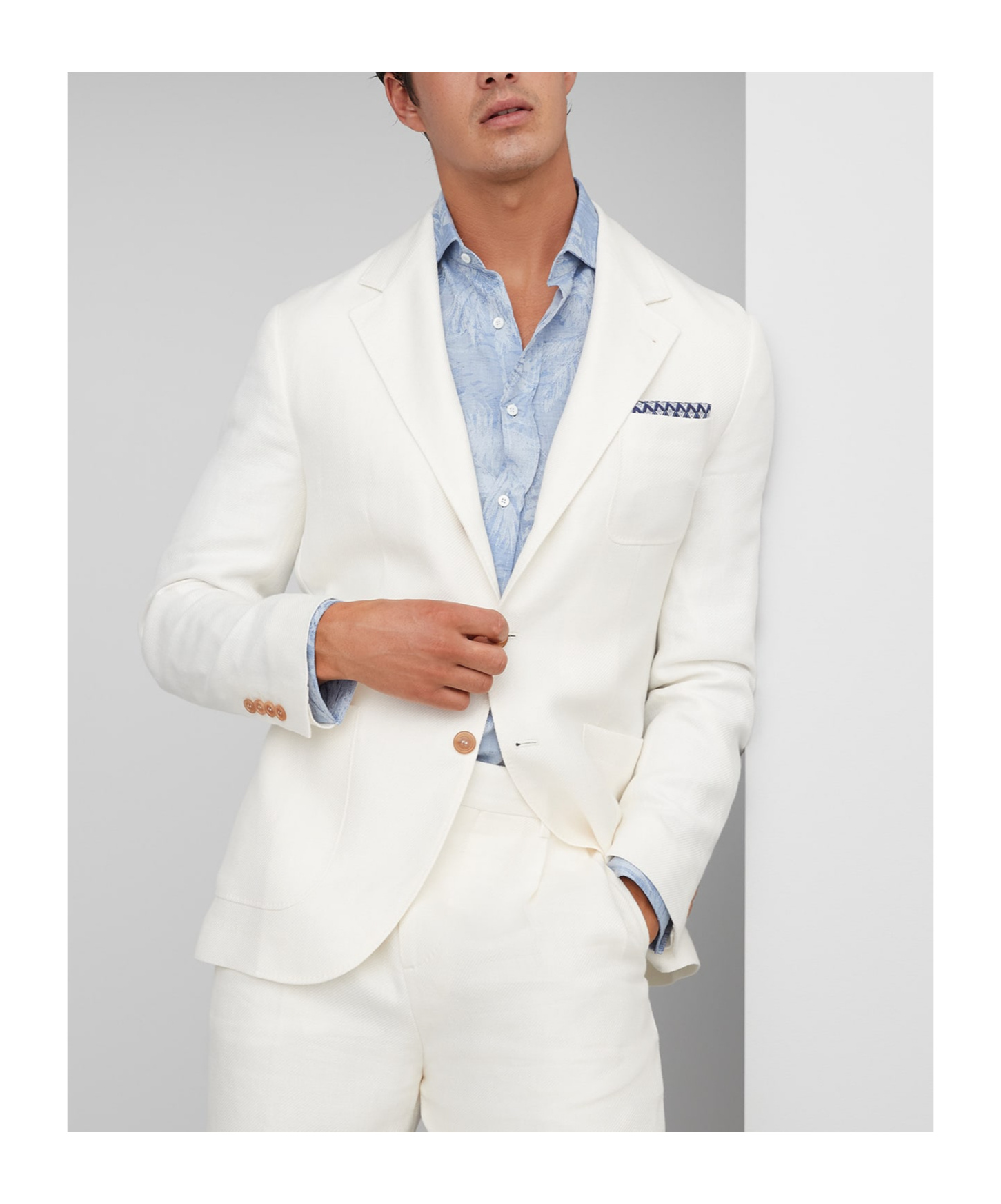 Shop Brunello Cucinelli Single-breasted Linen Blazer In White