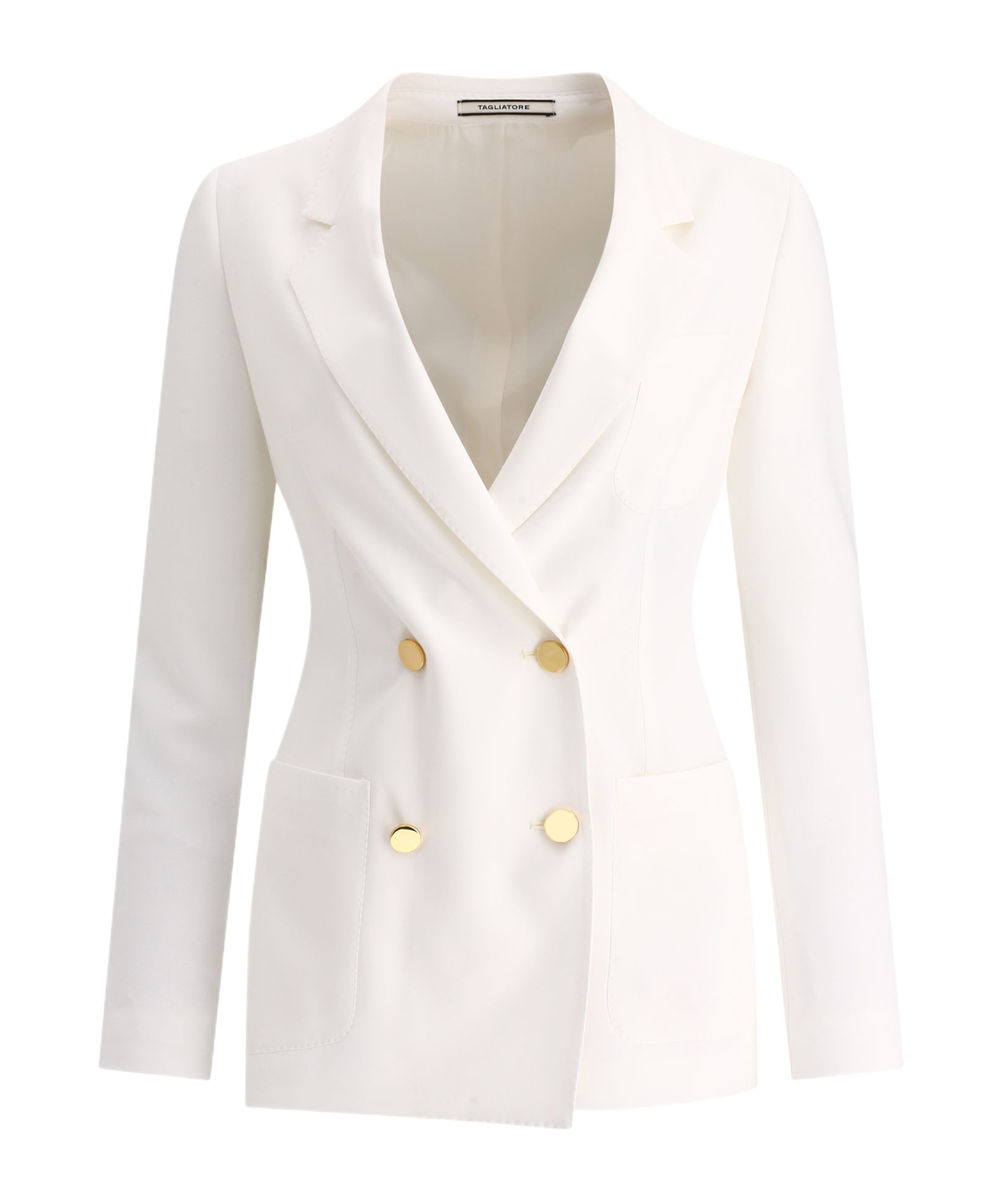 Tagliatore Nayade Double-breasted Blazer In White