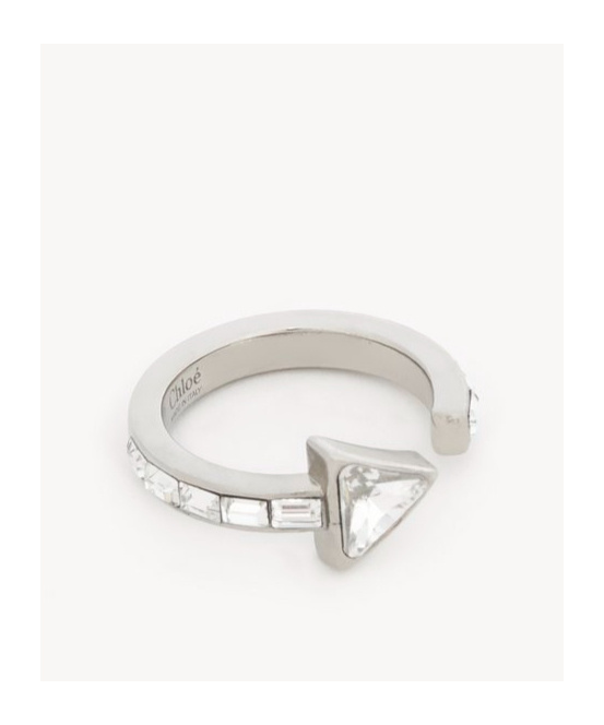 Chloé Logo Ring In White
