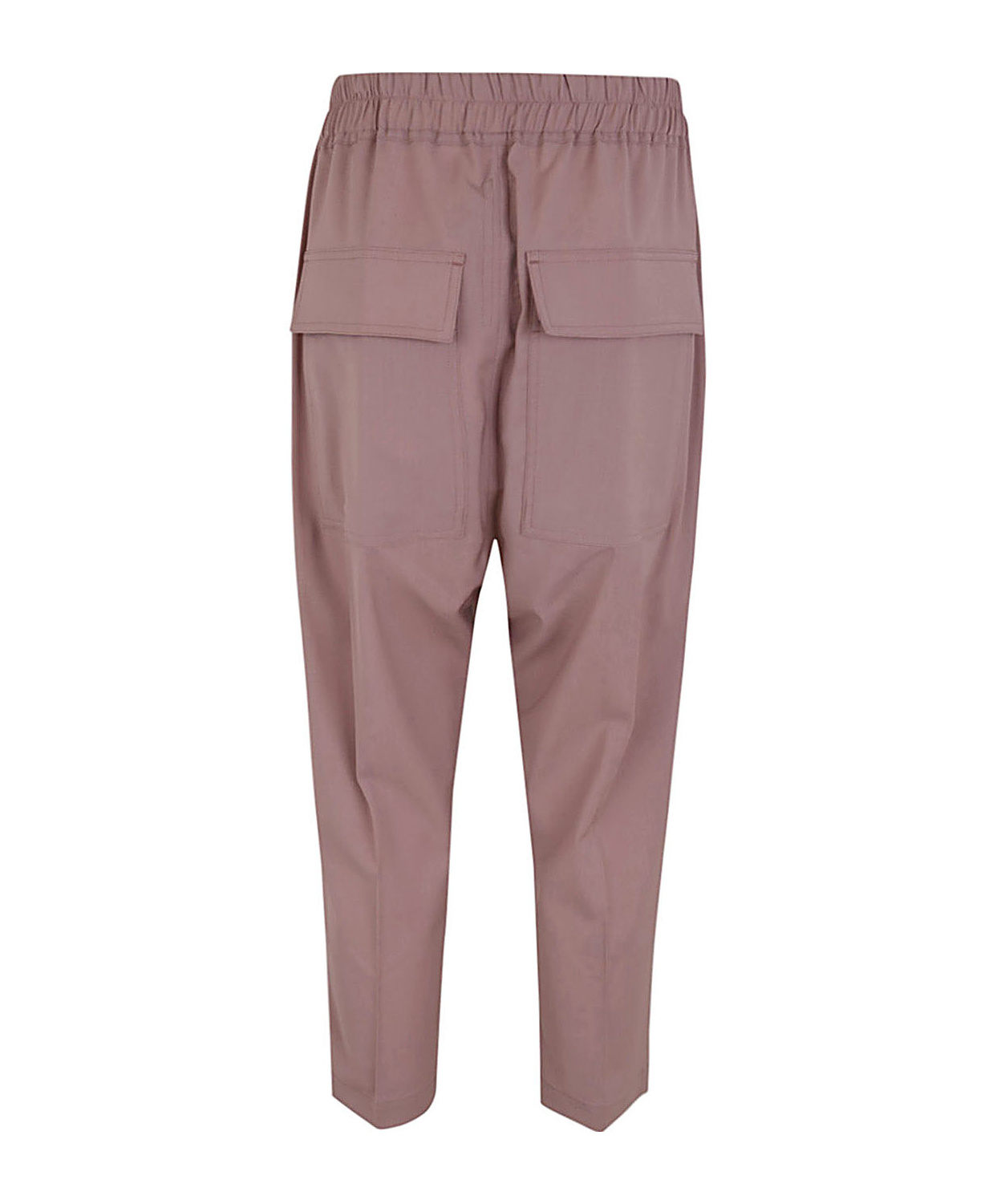 Rick Owens Pressed-crease Cropped Trousers In Brown