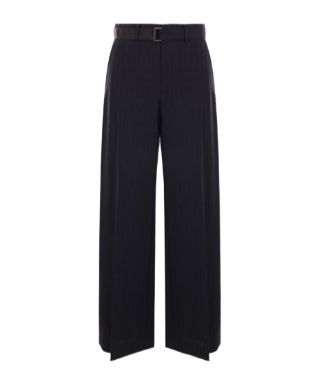 SACAI HIGH-WAIST WIDE-LEG TROUSERS 