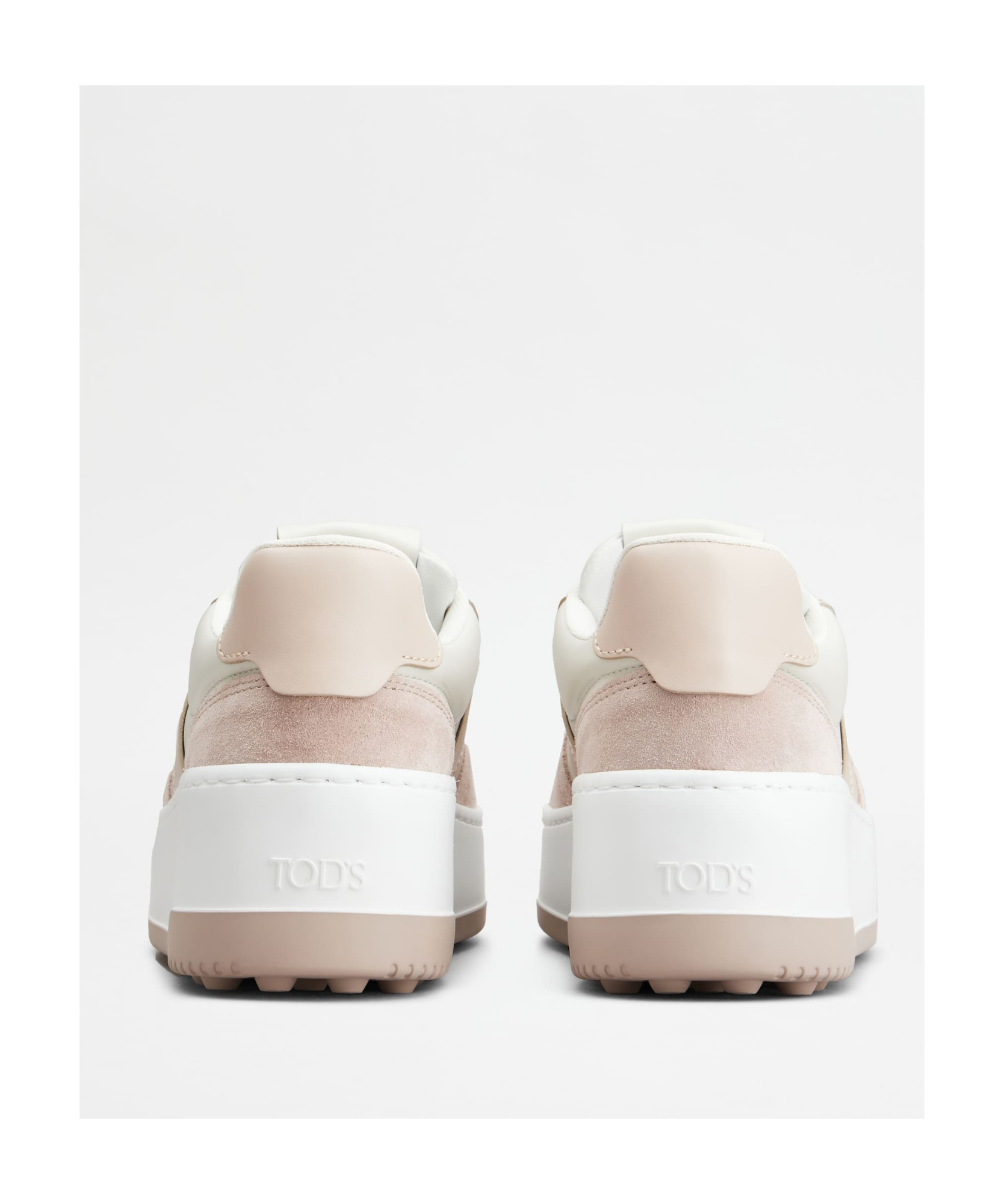 TOD'S LOGO-PRINT LEATHER SNEAKERS