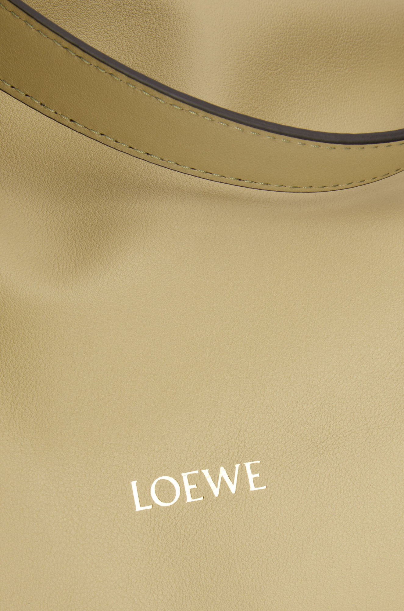 Loewe Mini Puzzle Leather Shoulder Bag In Nude