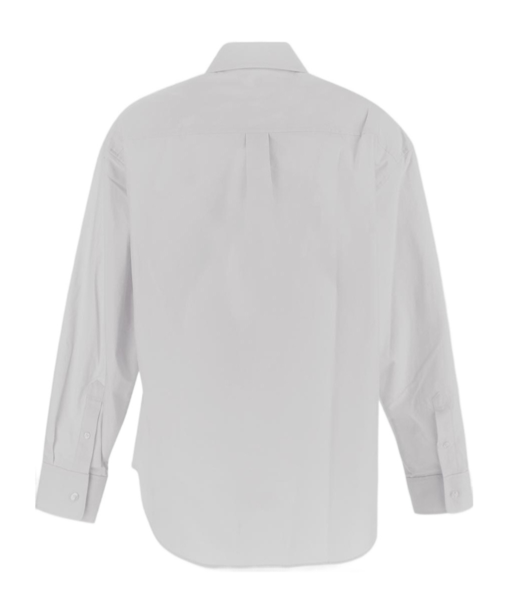 ALEXANDER WANG T T BY ALEXANDER WANG LOGO TAG BUTTON-UP SHIRT