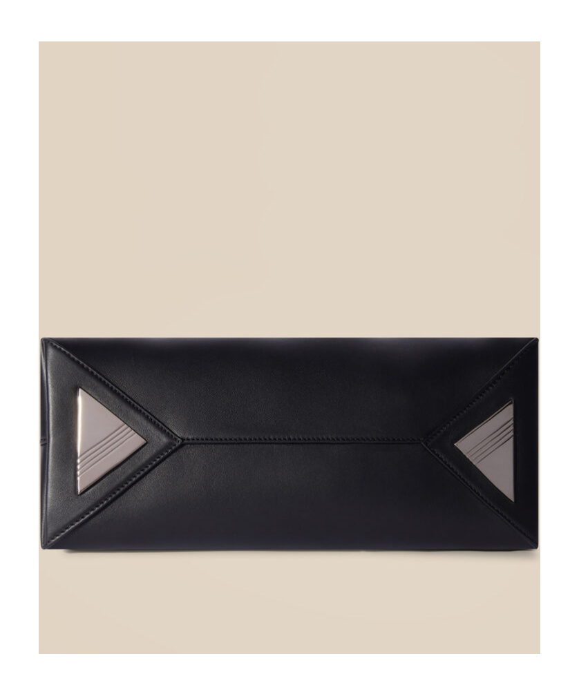 Shop Attico Long Night Clutch Bag In Black
