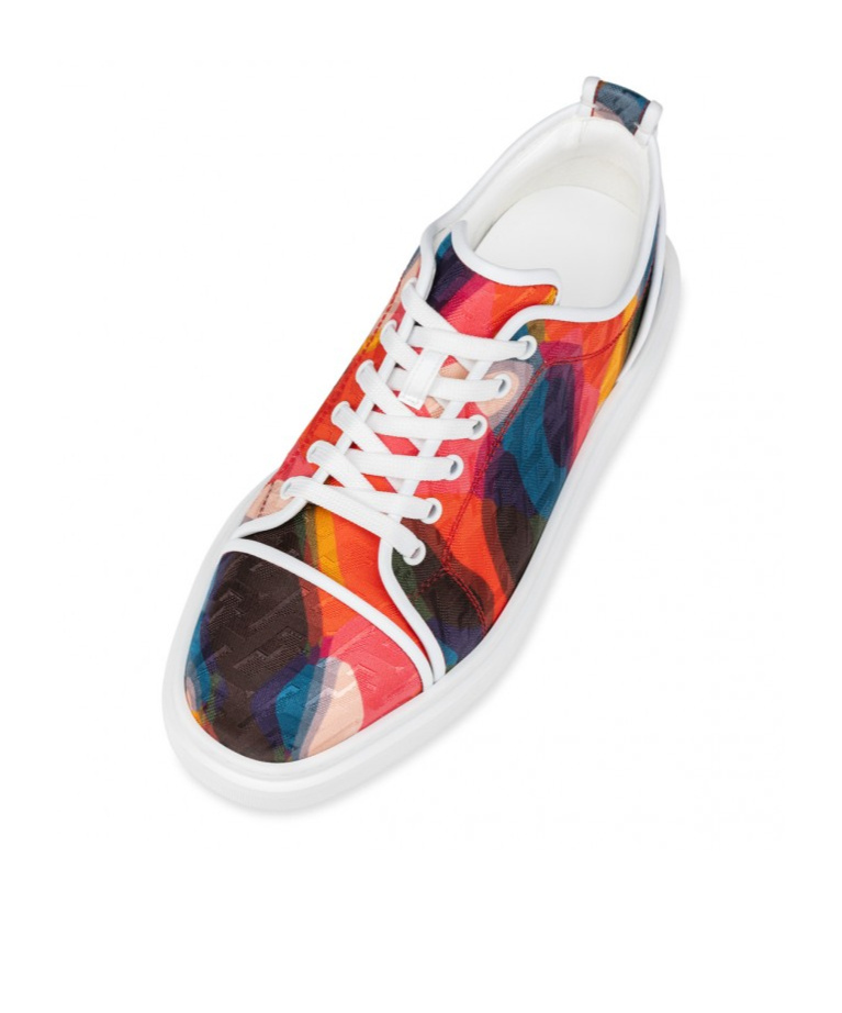 Christian Louboutin Round Head Low Upper Board Shoes In Multicolor