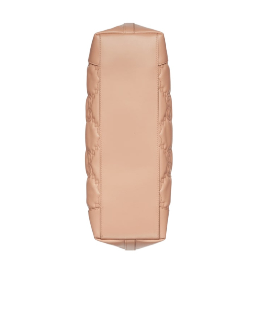 Gucci Medium Gg Matelassé Tote Bag In Nude